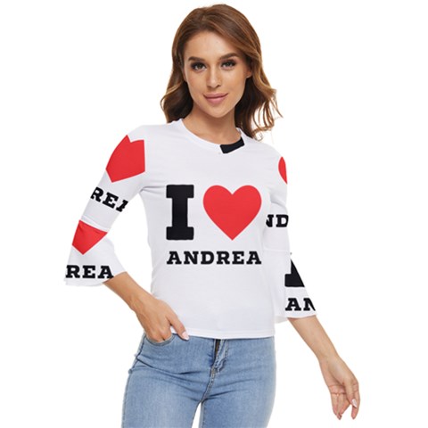 I Love Andrea Bell Sleeve Top by ilovewhateva