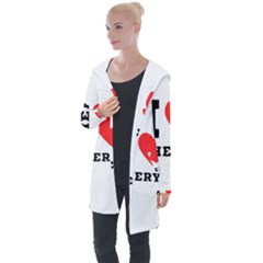 I Love Cheryl Longline Hooded Cardigan by ilovewhateva