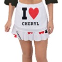 I love cheryl Fishtail Mini Chiffon Skirt View1