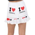 I love cheryl Fishtail Mini Chiffon Skirt View2