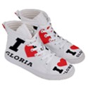 I love Gloria  Women s Hi-Top Skate Sneakers View3