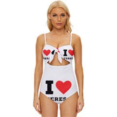 I Love Teresa Knot Front One-piece Swimsuit by ilovewhateva