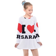 I Love Sara Kids  Long Sleeve Dress by ilovewhateva