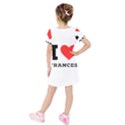 I love Frances  Kids  Short Sleeve Velvet Dress View2