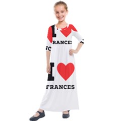 I Love Frances  Kids  Quarter Sleeve Maxi Dress by ilovewhateva