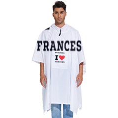 I Love Frances  Men s Hooded Rain Ponchos by ilovewhateva