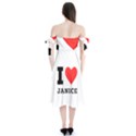 I love janice Shoulder Tie Bardot Midi Dress View2