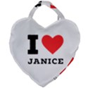 I love janice Giant Heart Shaped Tote View2