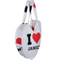 I love janice Giant Heart Shaped Tote View4