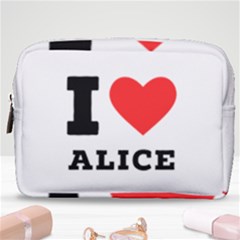 I Love Alice Make Up Pouch (medium) by ilovewhateva