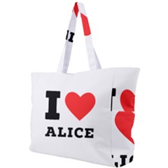 I Love Alice Simple Shoulder Bag by ilovewhateva