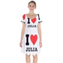 I love Julia  Short Sleeve Bardot Dress View1