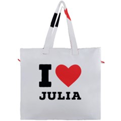 I Love Julia  Canvas Travel Bag by ilovewhateva