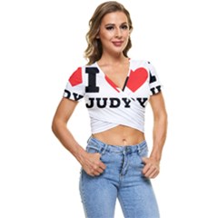 I Love Judy Short Sleeve Foldover Tee by ilovewhateva