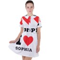 I love sophia Short Sleeve Shoulder Cut Out Dress  View1