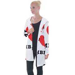 I Love Amber Longline Hooded Cardigan by ilovewhateva