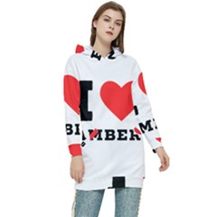 I Love Amber Women s Long Oversized Pullover Hoodie by ilovewhateva