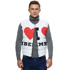 I Love Amber Men s Short Button Up Puffer Vest	 by ilovewhateva