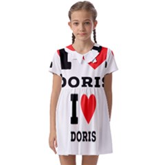 I Love Doris Kids  Asymmetric Collar Dress by ilovewhateva