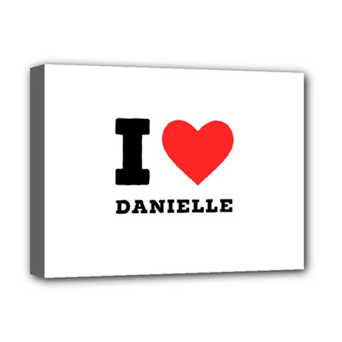 I Love Daniella Deluxe Canvas 16  X 12  (stretched)  by ilovewhateva