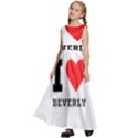 I love beverly Kids  Satin Sleeveless Maxi Dress View2