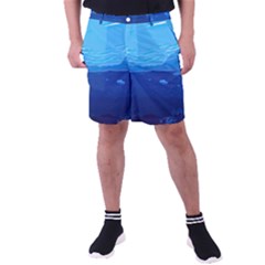 Ai Generated Ocean Sea Fish Underwater Water Men s Pocket Shorts by Ravend