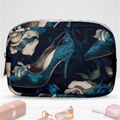 Glass Slipper Blues Fairytale Make Up Pouch (small) by Ravend