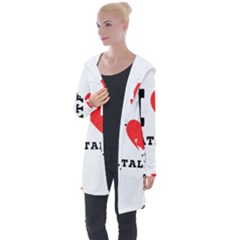 I Love Natalie Longline Hooded Cardigan by ilovewhateva