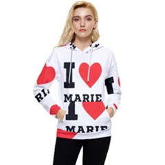 I Love Marie Women s Lightweight Drawstring Hoodie by ilovewhateva