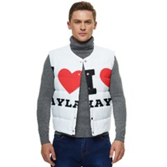 I Love Kayla Men s Short Button Up Puffer Vest	 by ilovewhateva