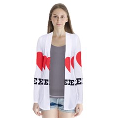 I Love Alexis Drape Collar Cardigan by ilovewhateva