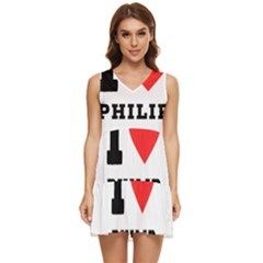 I Love Philip Tiered Sleeveless Mini Dress by ilovewhateva