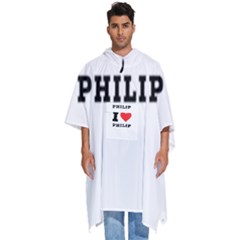 I Love Philip Men s Hooded Rain Ponchos by ilovewhateva