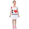 I love mason Kids  Short Sleeve Velvet Dress View1