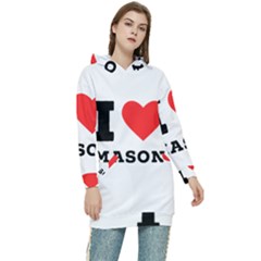 I Love Mason Women s Long Oversized Pullover Hoodie by ilovewhateva