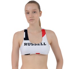 I Love Russell Criss Cross Racerback Sports Bra by ilovewhateva