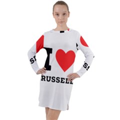 I Love Russell Long Sleeve Hoodie Dress by ilovewhateva