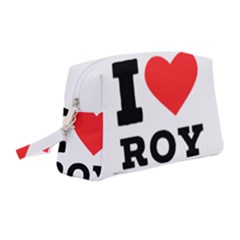 I Love Roy Wristlet Pouch Bag (medium) by ilovewhateva