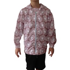 Gerbera Daisy Vector Tile Pattern Kids  Hooded Windbreaker by GardenOfOphir