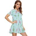 Toffees Candy Sweet Dessert Tiered Short Sleeve Babydoll Dress View2