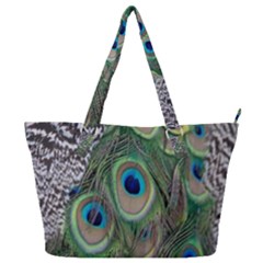 Peacock Bird Feather Colourful Full Print Shoulder Bag by Jancukart