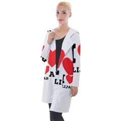 I Love Elijah Hooded Pocket Cardigan by ilovewhateva