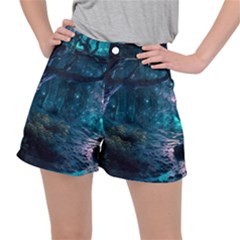 Path Forest Wood Light Night Women s Ripstop Shorts by Jancukart