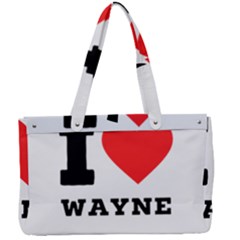 I Love Wayne Canvas Work Bag by ilovewhateva