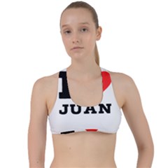 I Love Juan Criss Cross Racerback Sports Bra by ilovewhateva