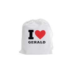 I Love Gerald Drawstring Pouch (small) by ilovewhateva