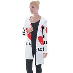 I Love Willie Longline Hooded Cardigan by ilovewhateva