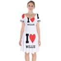 I love willie Short Sleeve Bardot Dress View1