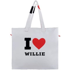 I Love Willie Canvas Travel Bag by ilovewhateva