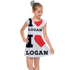 I Love Logan Kids  Cap Sleeve Dress by ilovewhateva